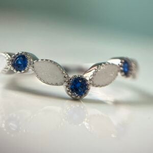 Birthstone V | Breastmilk Ring