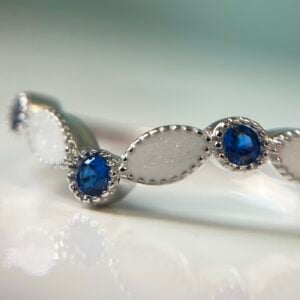 Birthstone V | Breastmilk Ring
