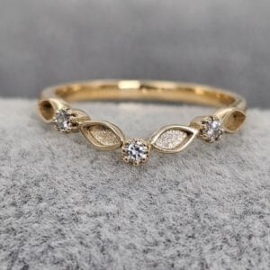 Solid Gold Wishbone | Breastmilk Ring
