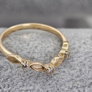 Solid Gold Wishbone | Breastmilk Ring
