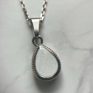 Clearance Sale – Bezel Teardrop Necklace