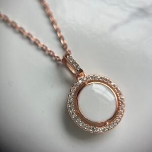 Clearance Sale – Bezel Halo Necklace