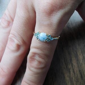 10k Solid Yellow Gold Lakelynn | Breastmilk Ring