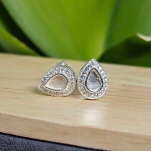 Teardrop Halo | Breastmilk Earrings