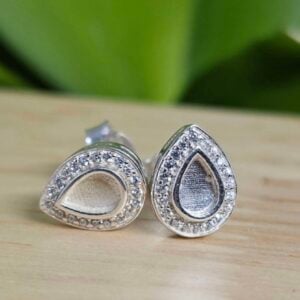 Teardrop Halo | Breastmilk Earrings