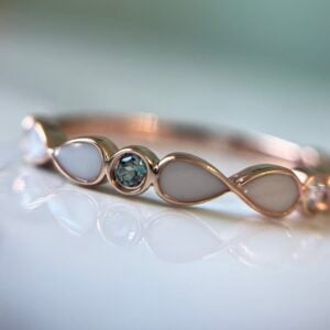 Infinity Birthstone | Breastmilk Ring