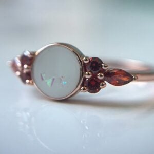 Birthstone Round | Breastmilk Ring