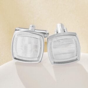 Men’s Stainless Steel Square Cufflink | Keepsake