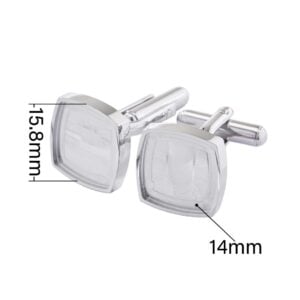 Men’s Stainless Steel Square Cufflink | Keepsake