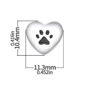Paw Print Charm | Breastmilk Keepsake
