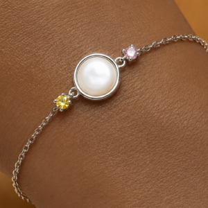 Birthstone Bezel | Breastmilk Bracelet