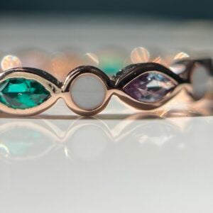 Baylee Birthstone Eternity Band | Breastmilk Ring